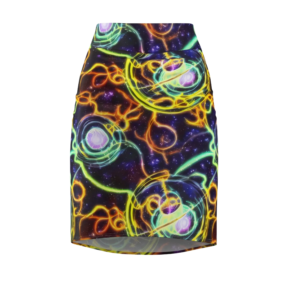 Carracci Cosmos on Pencil Skirt — Front