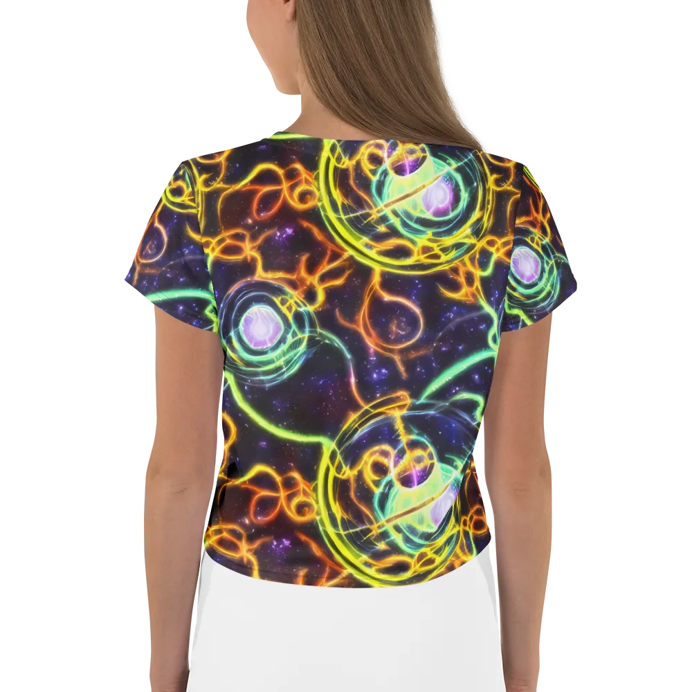 Carracci Cosmos on Crop Tee — Back