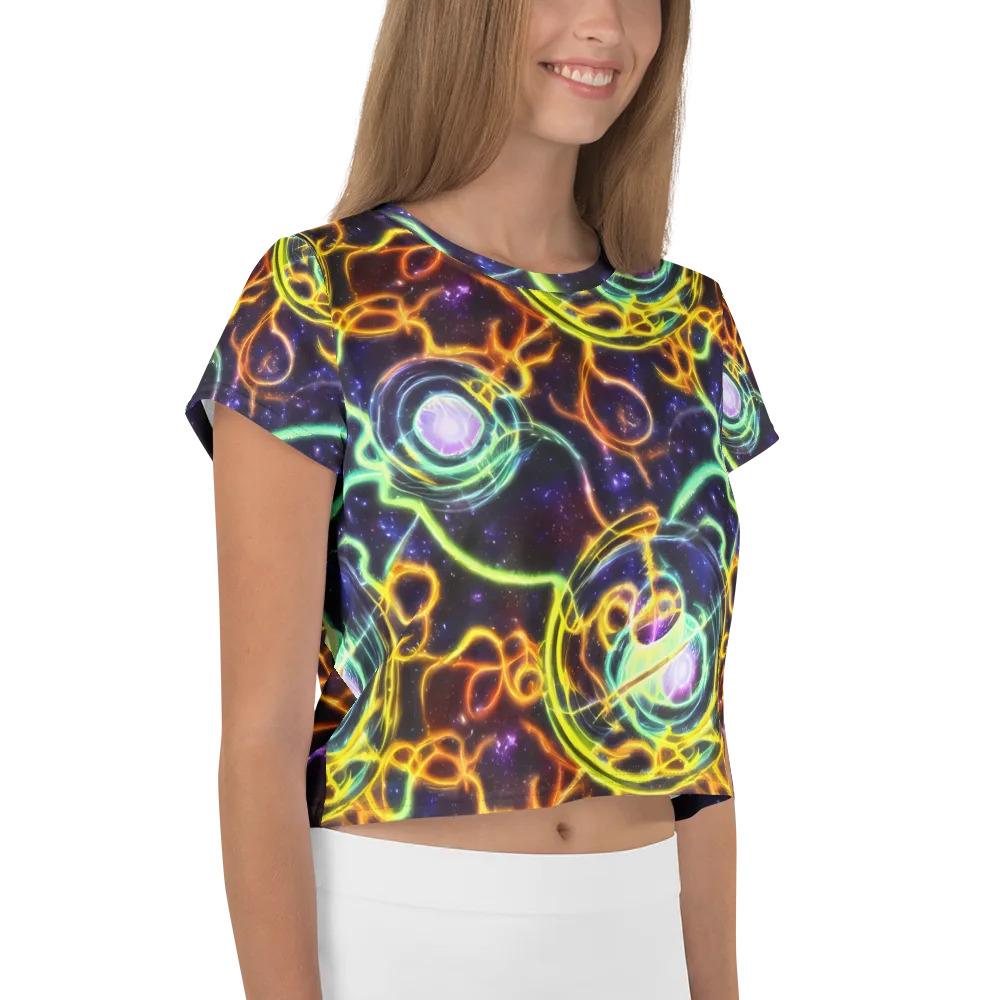Carracci Cosmos on Crop Tee — Right