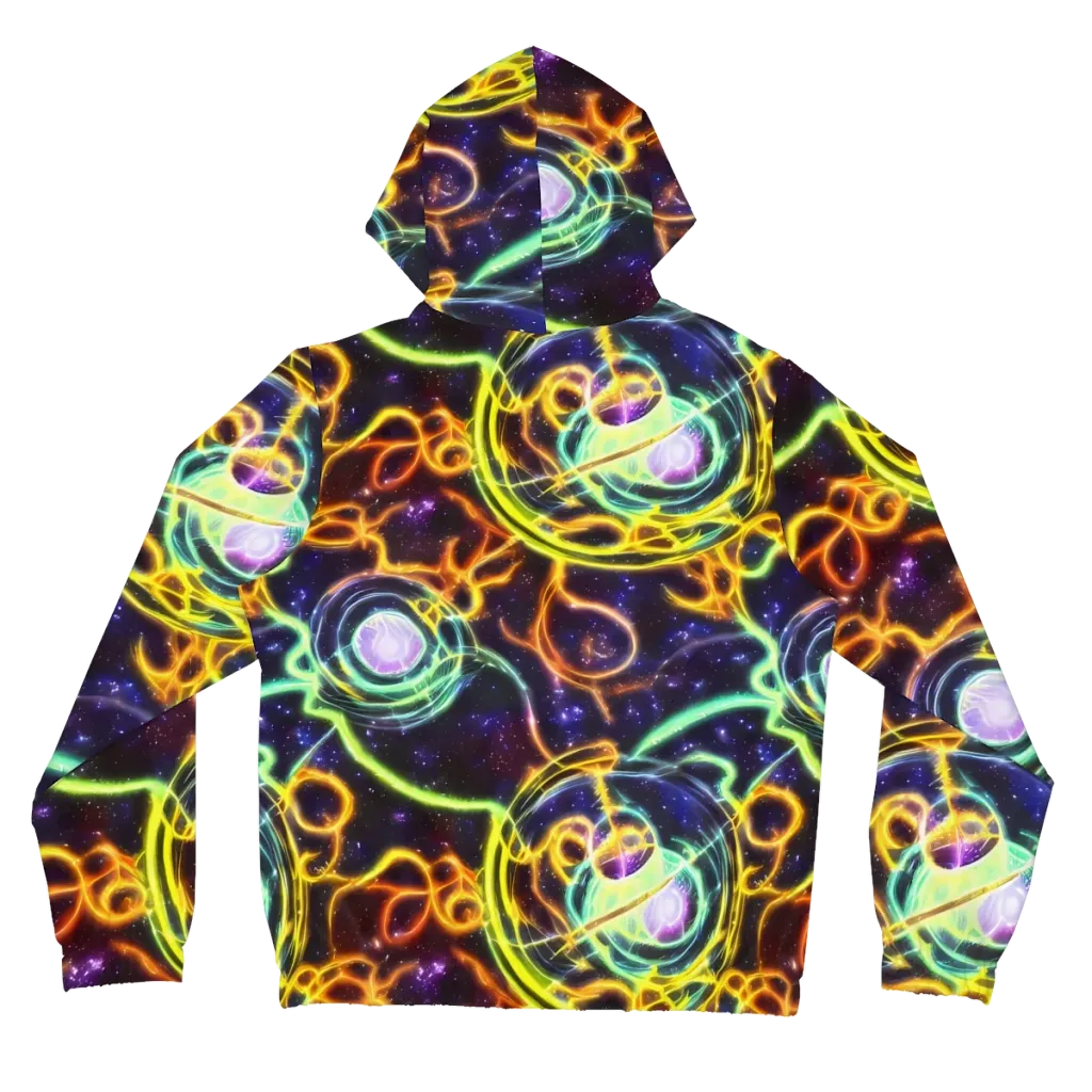 Carracci Cosmos on Women's Full-Zip Hoodie — Back