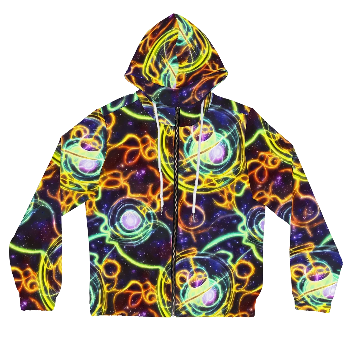 Carracci Cosmos on Women's Full-Zip Hoodie — Front