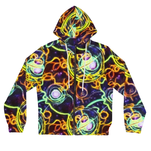 Carracci Cosmos on a Women's Full-Zip Hoodie