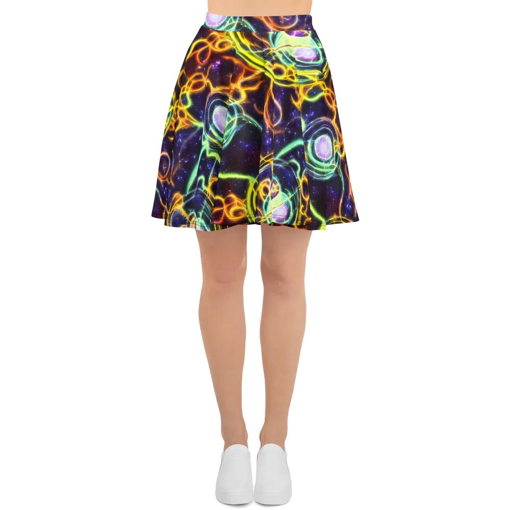 Carracci Cosmos on Skater Skirt — Front