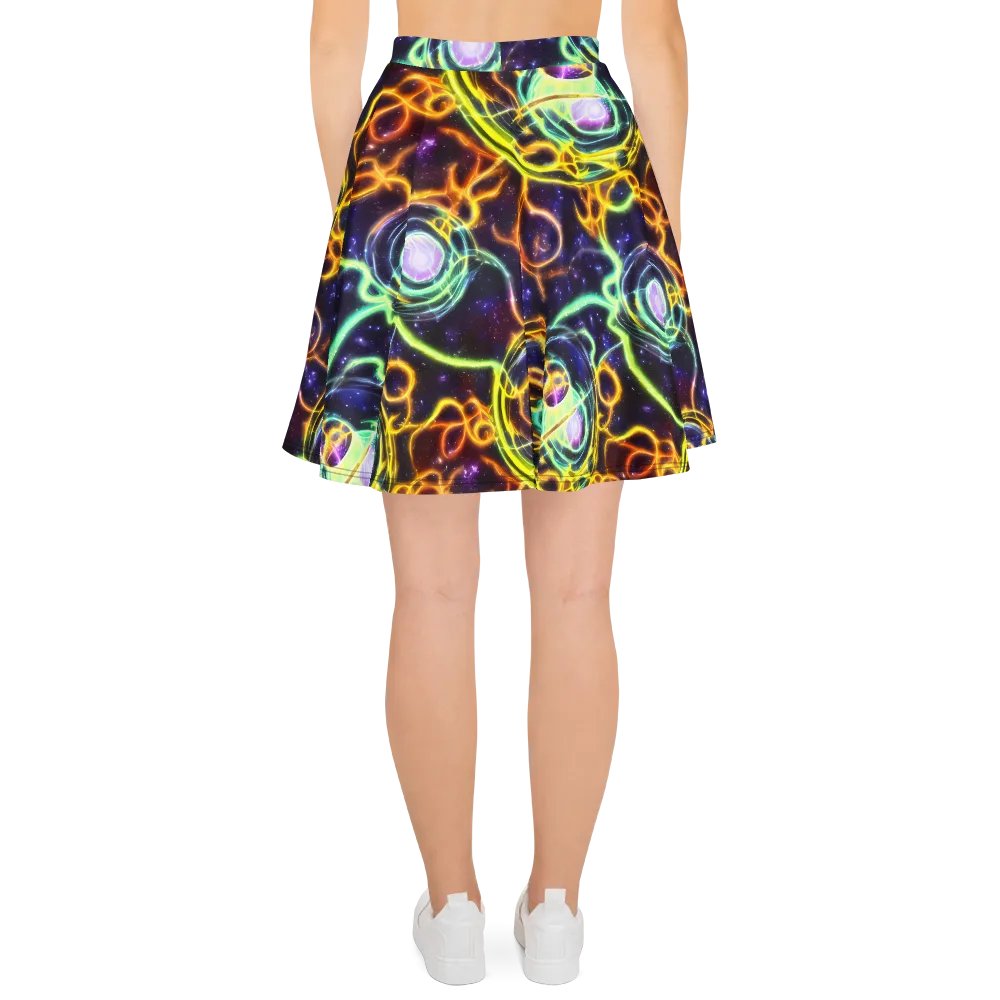 Carracci Cosmos on Skater Skirt — Back
