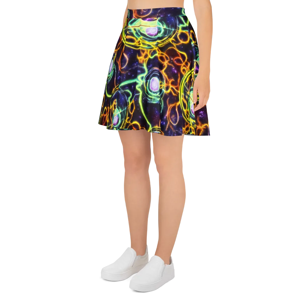 Carracci Cosmos on Skater Skirt — Left