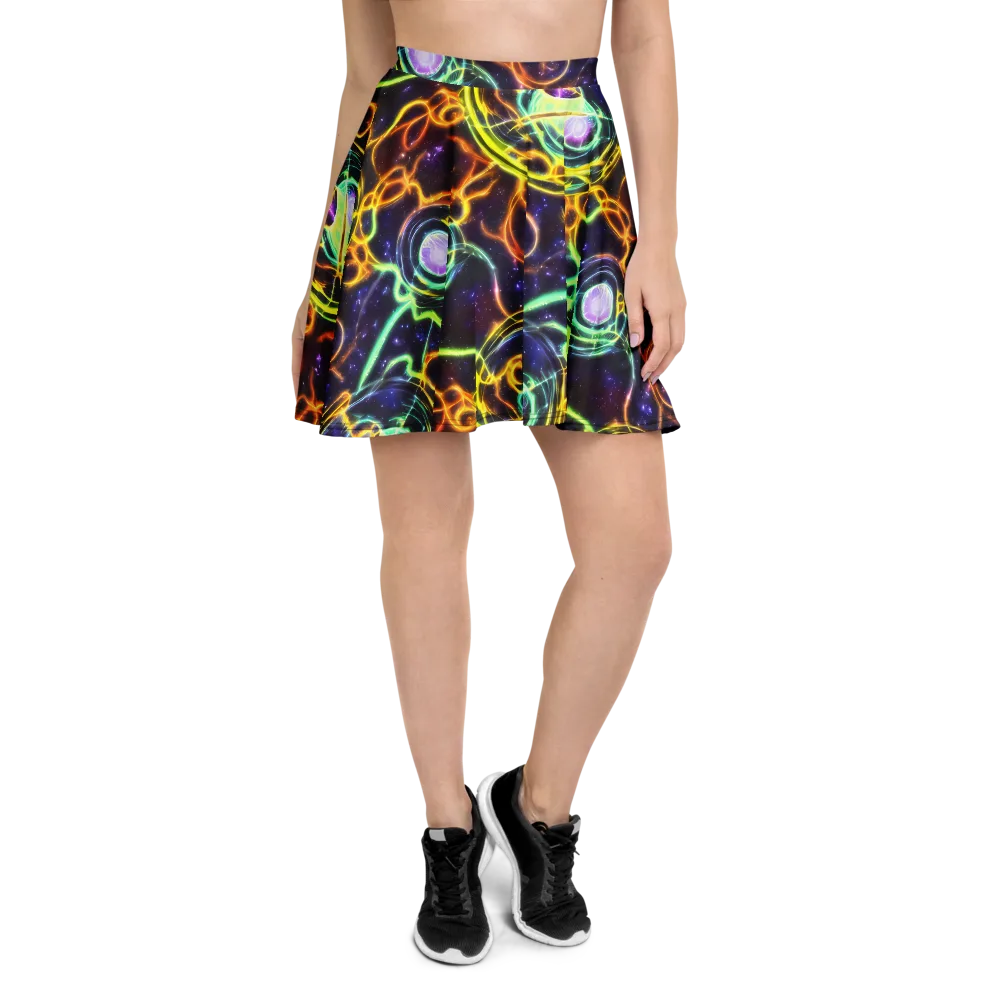 Carracci Cosmos on Skater Skirt — Front