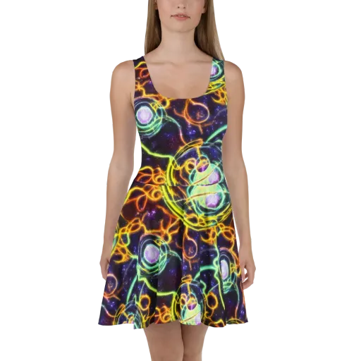 Carracci Cosmos on a Skater Dress