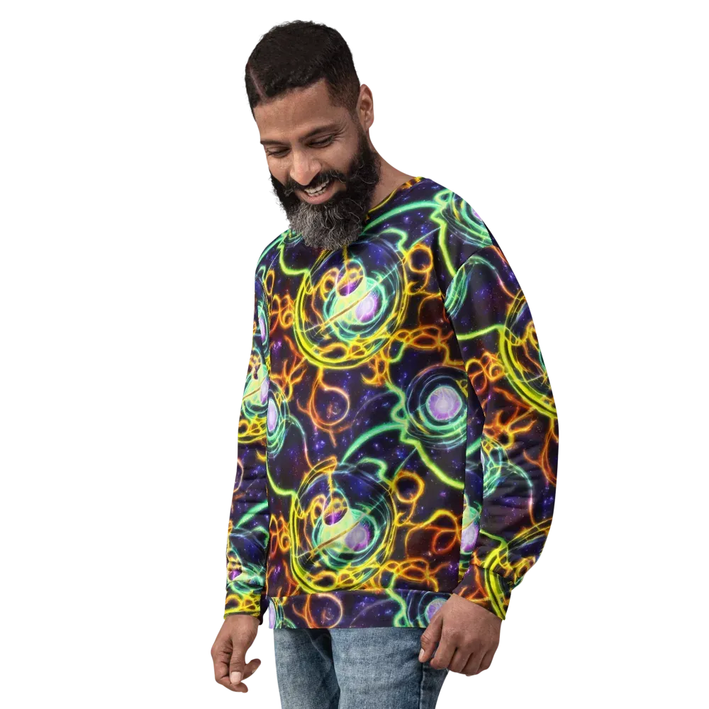 Carracci Cosmos on Sweatshirt — Left Front