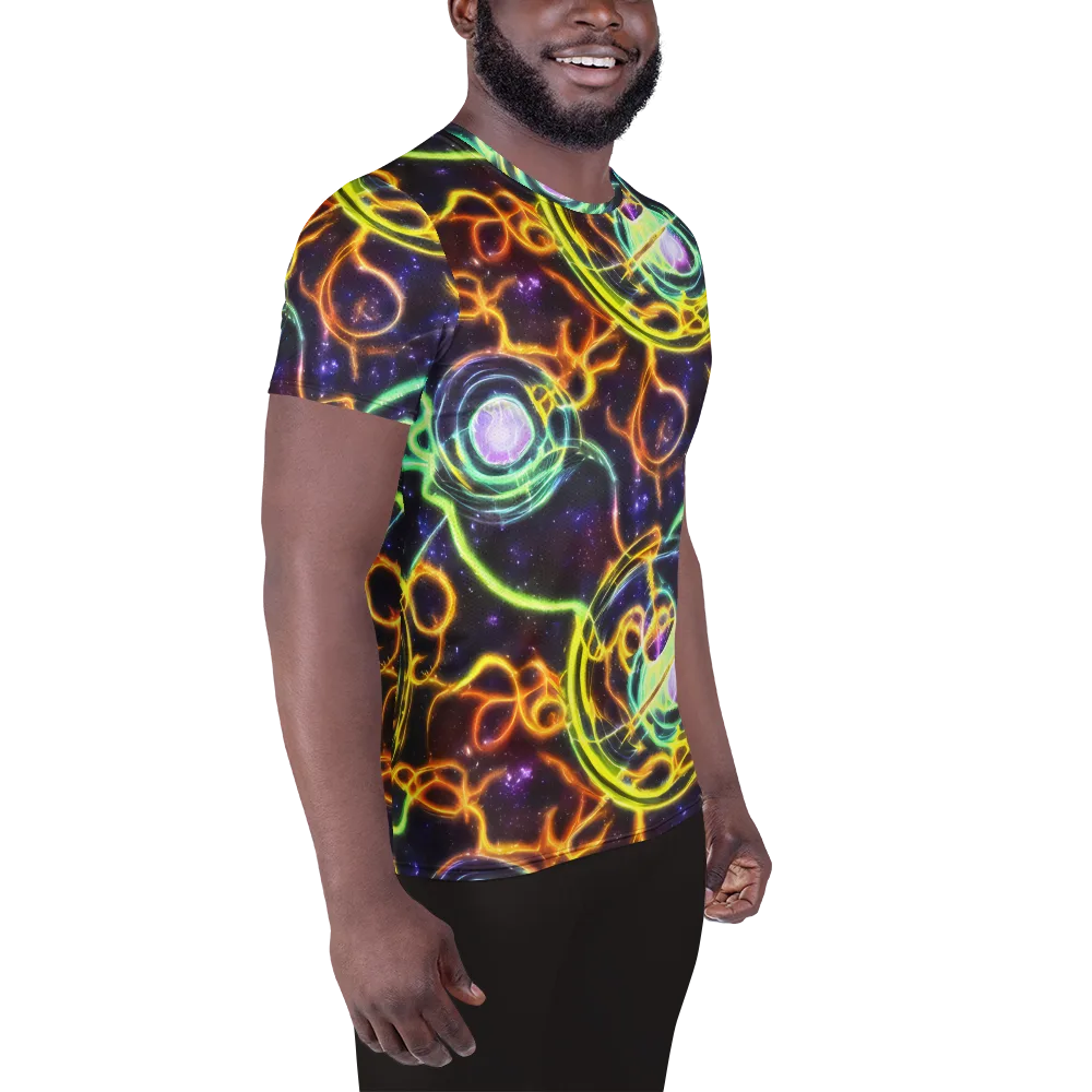 Carracci Cosmos on Men's Athletic T-Shirt — Right