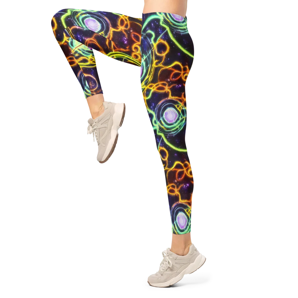 Carracci Cosmos on Leggings — Left