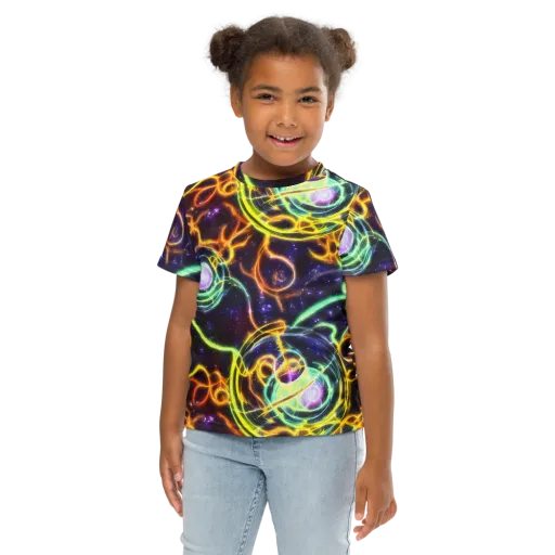 Carracci Cosmos on a Kids Crew Neck T-Shirt