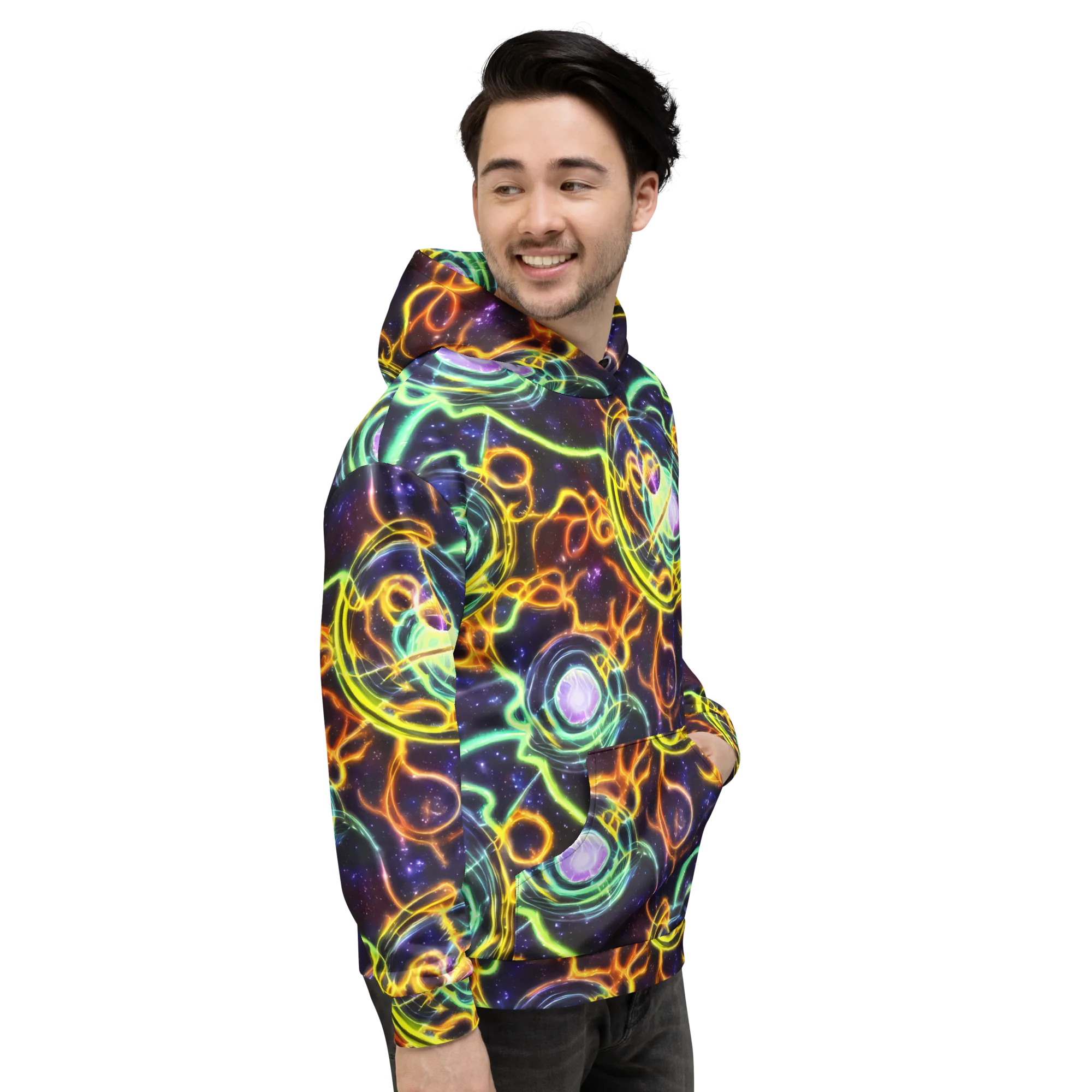 Carracci Cosmos on Hoodie — Right