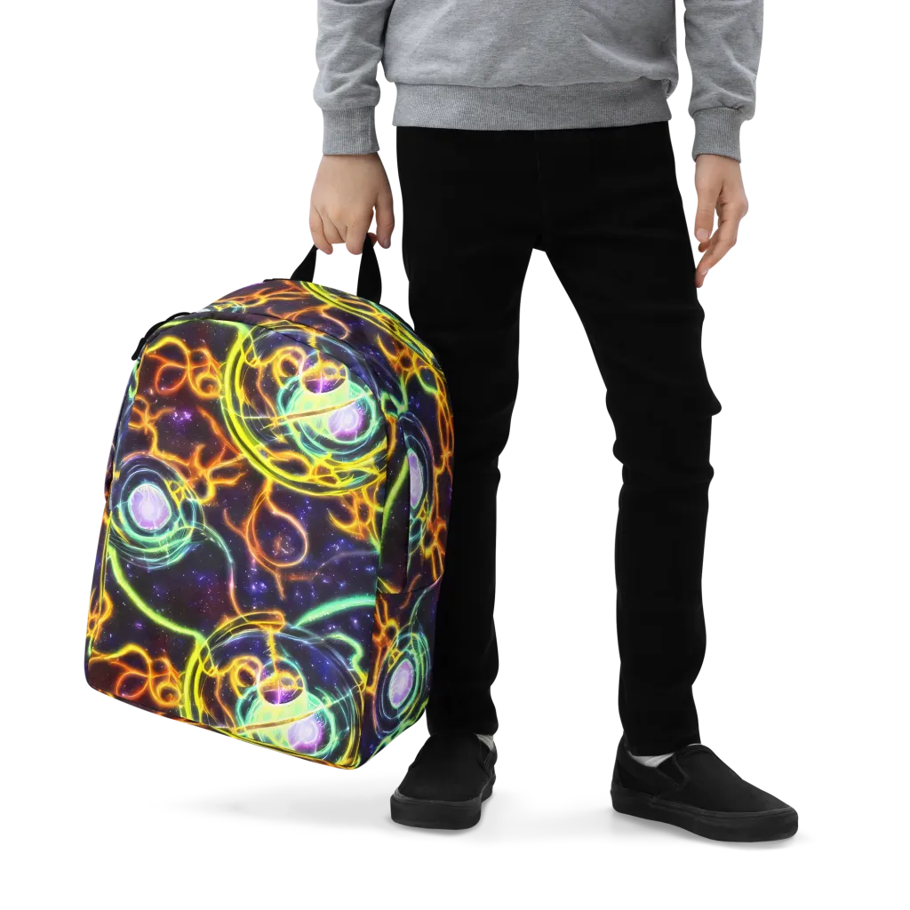 Carracci Cosmos on Minimalist Backpack — Zoomed-in