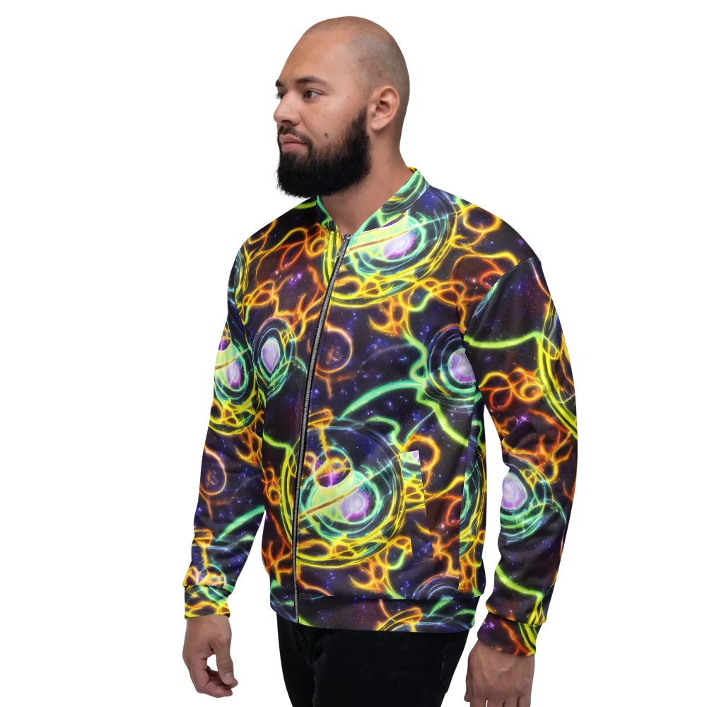 Carracci Cosmos on Bomber Jacket — Left