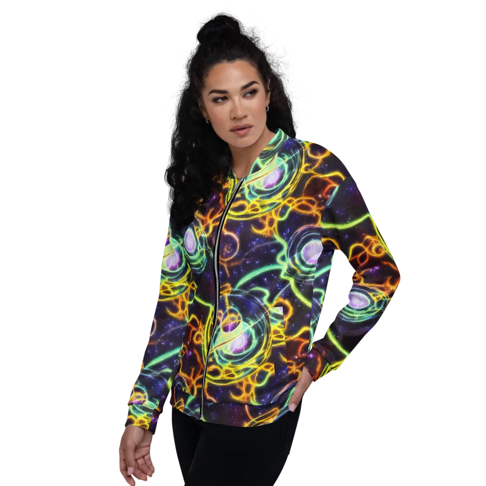 Carracci Cosmos on Bomber Jacket — Left