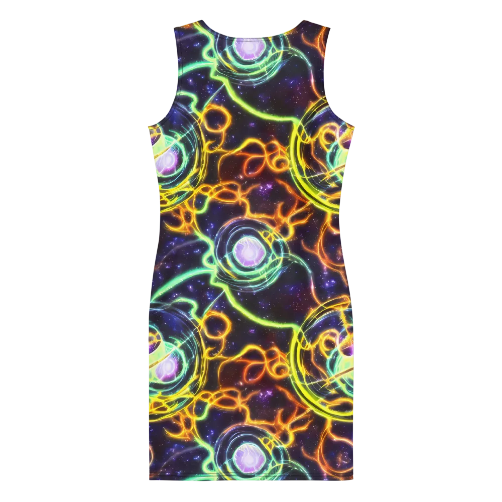Carracci Cosmos on Bodycon Dress — Back