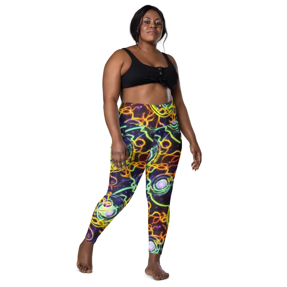 Carracci Cosmos on Leggings with Pockets — Front