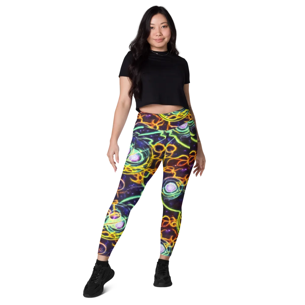 Carracci Cosmos on Leggings with Pockets — Front