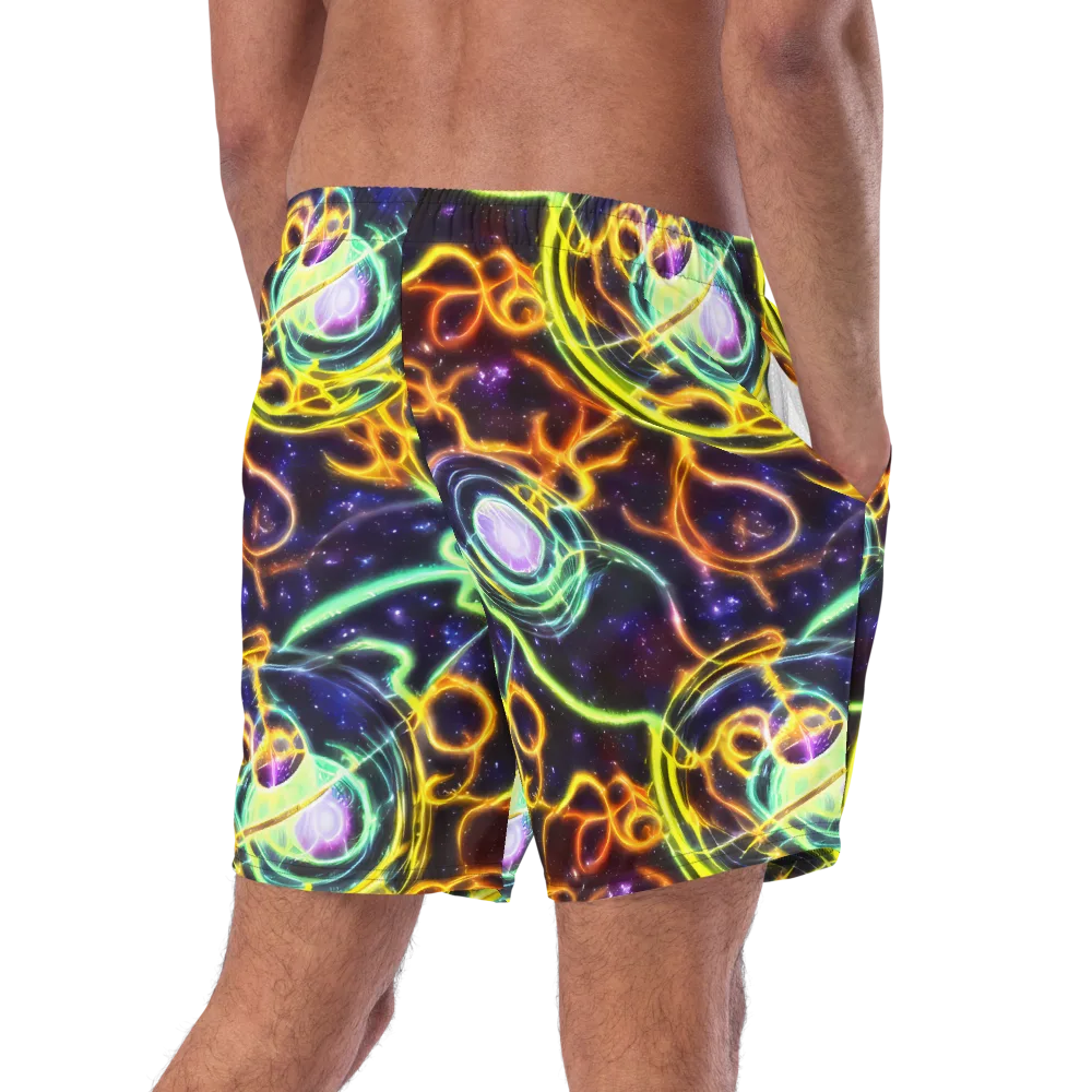 Carracci Cosmos on Swim Trunks — Right Back