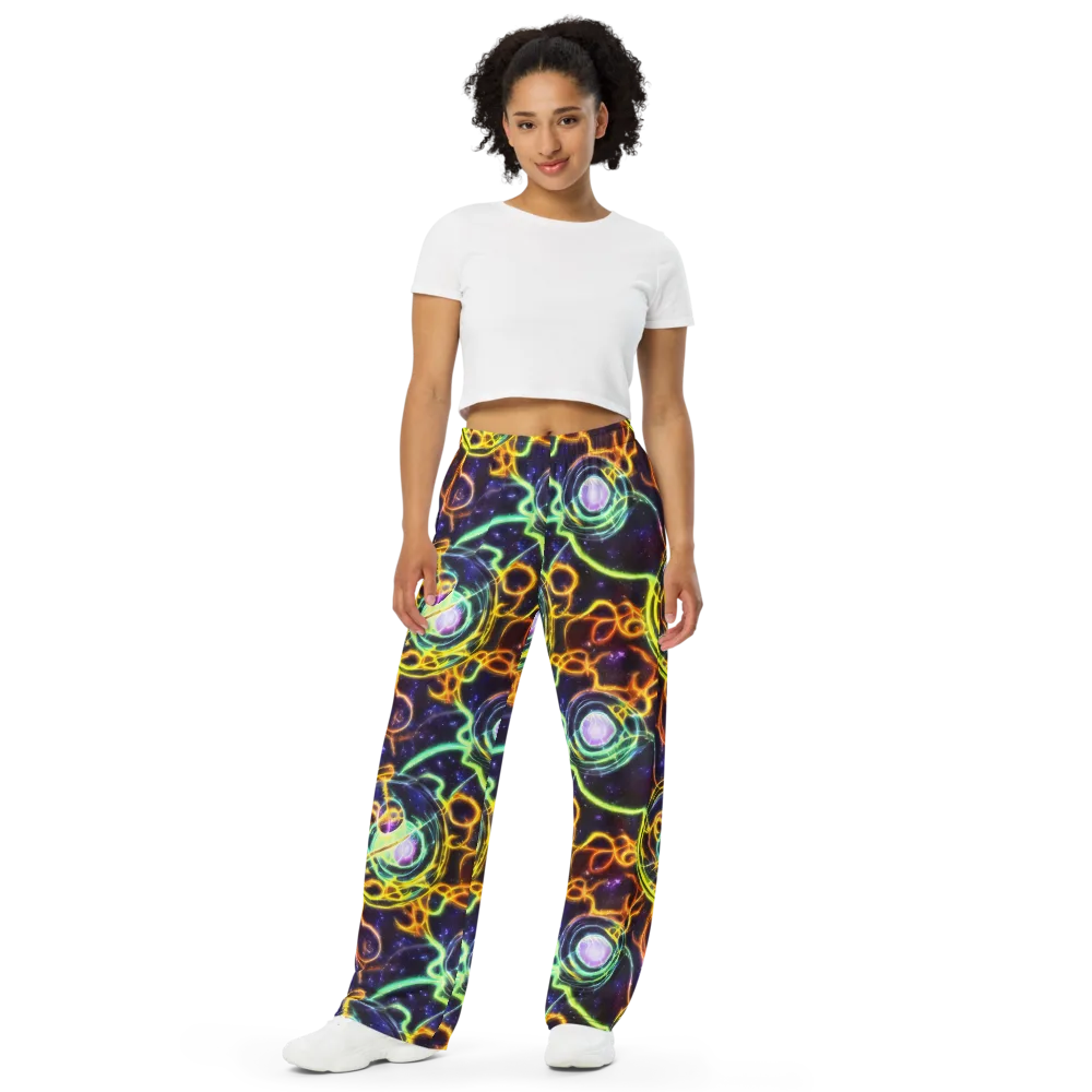 Carracci Cosmos on Wide-Leg Pants — Front