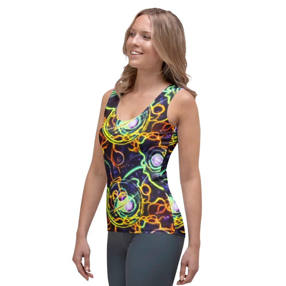 Carracci Cosmos on Women's Tank Top — Left Front