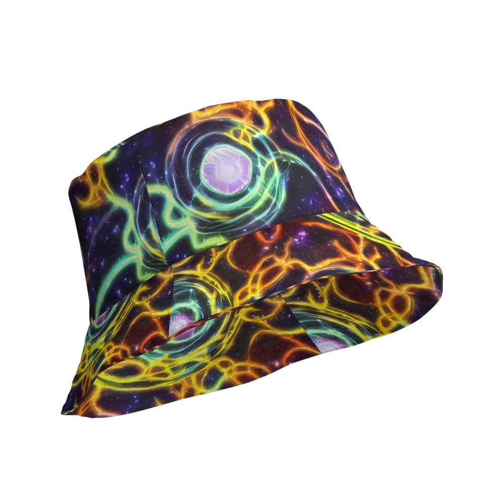 Carracci Cosmos on Reversible Bucket Hat — Product details Outside