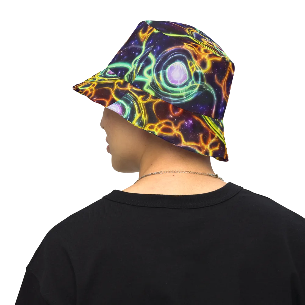 Carracci Cosmos on Reversible Bucket Hat — Back Inside