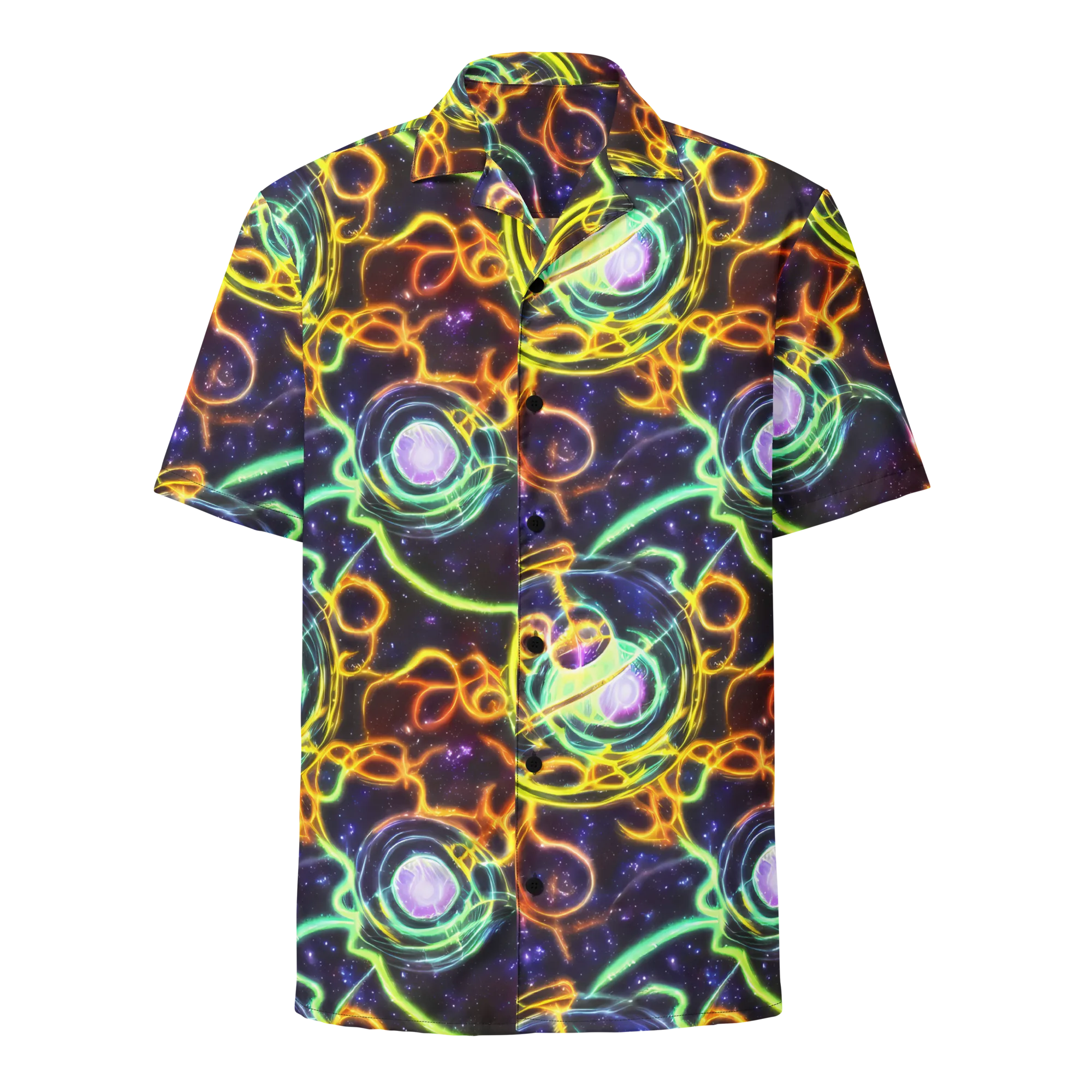 Carracci Cosmos on Button Shirt — Front