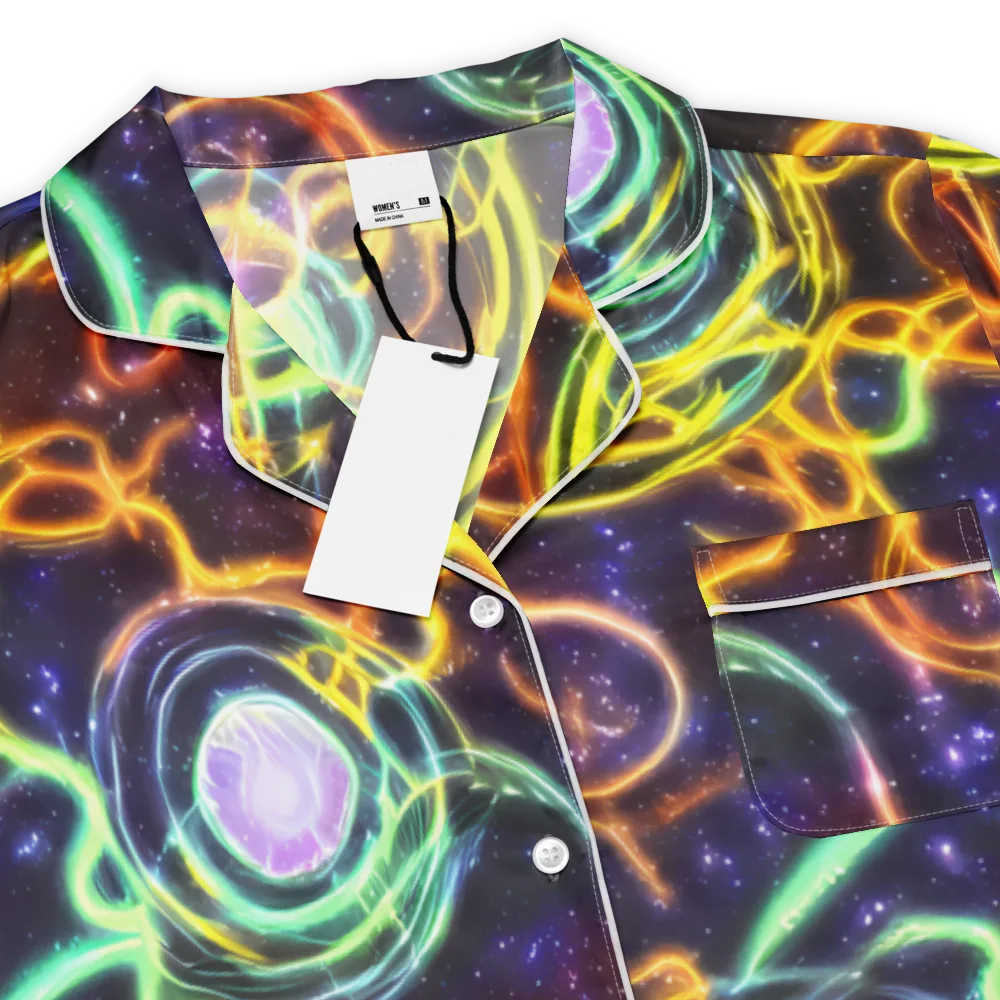 Carracci Cosmos on Women's Short Sleeve Pajama Top — Product details
