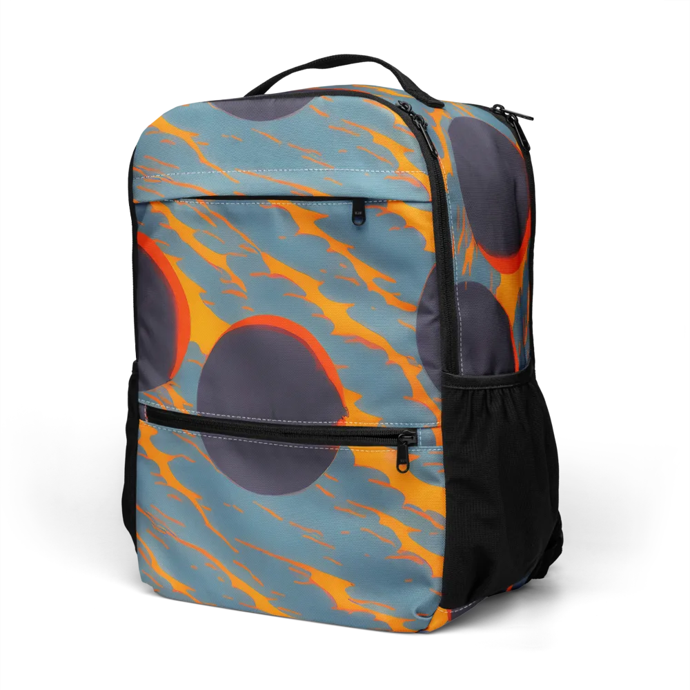 Flames of Gravity on Utility Backpack — Left Front
