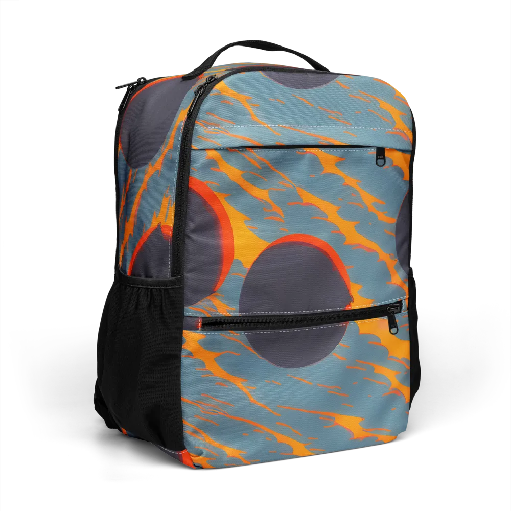 Flames of Gravity on Utility Backpack — Right Front