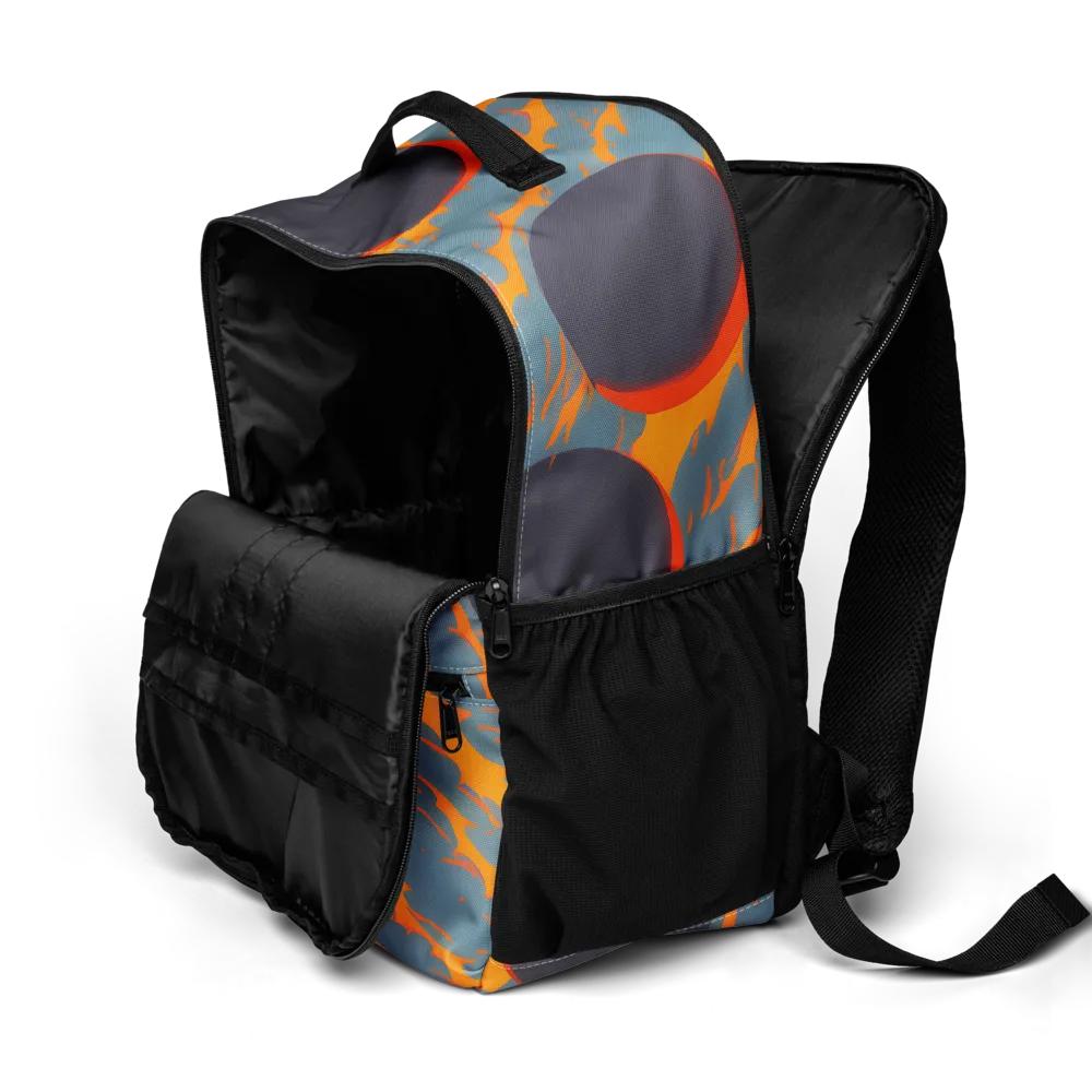 Flames of Gravity on Utility Backpack — Product details 2