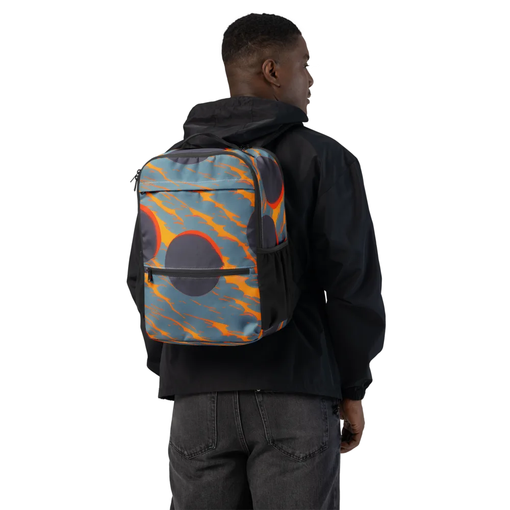 Flames of Gravity on Utility Backpack — Back