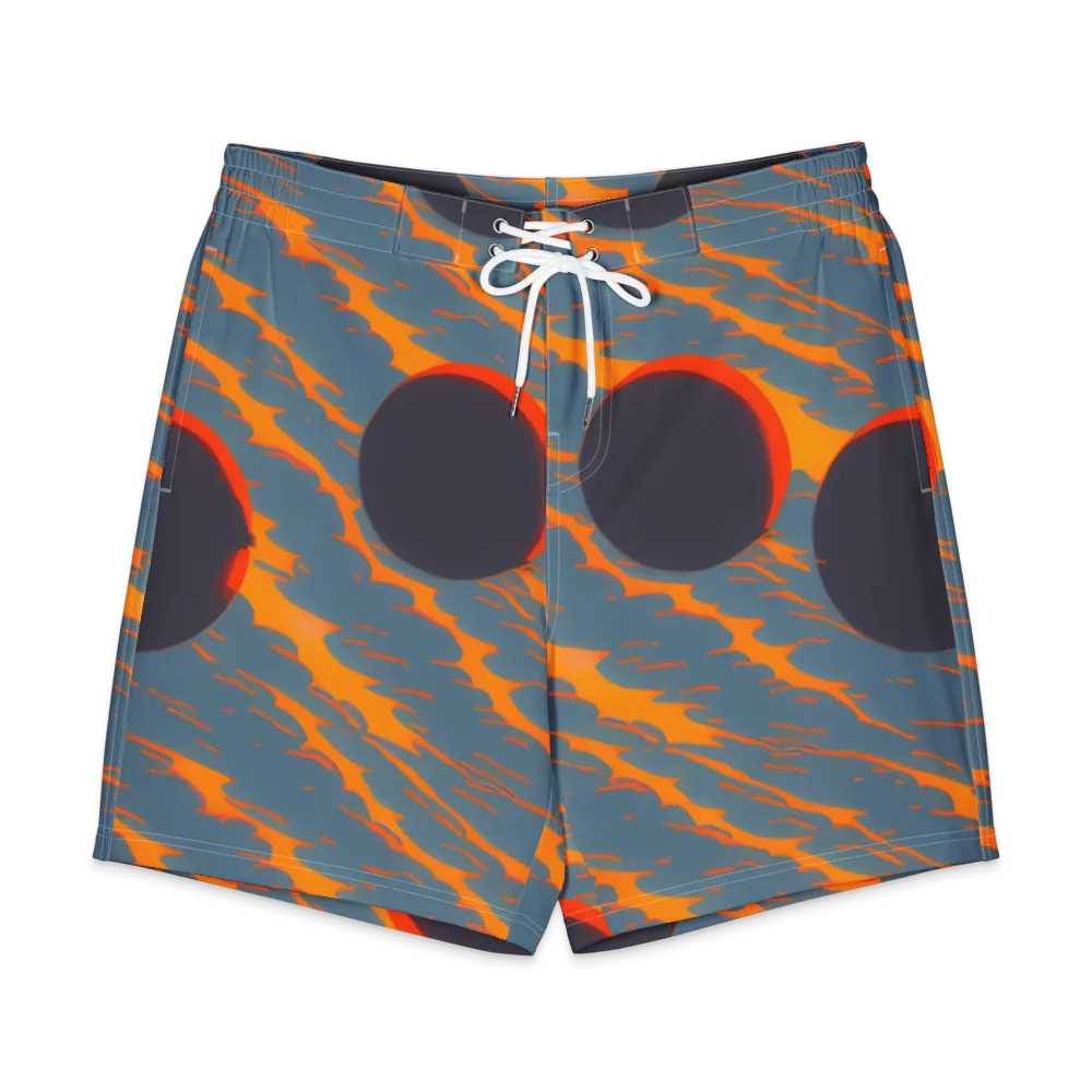 Flames of Gravity on Men's Board Shorts — Front