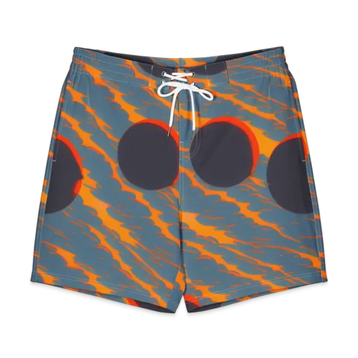 Flames of Gravity on a Men's Board Shorts