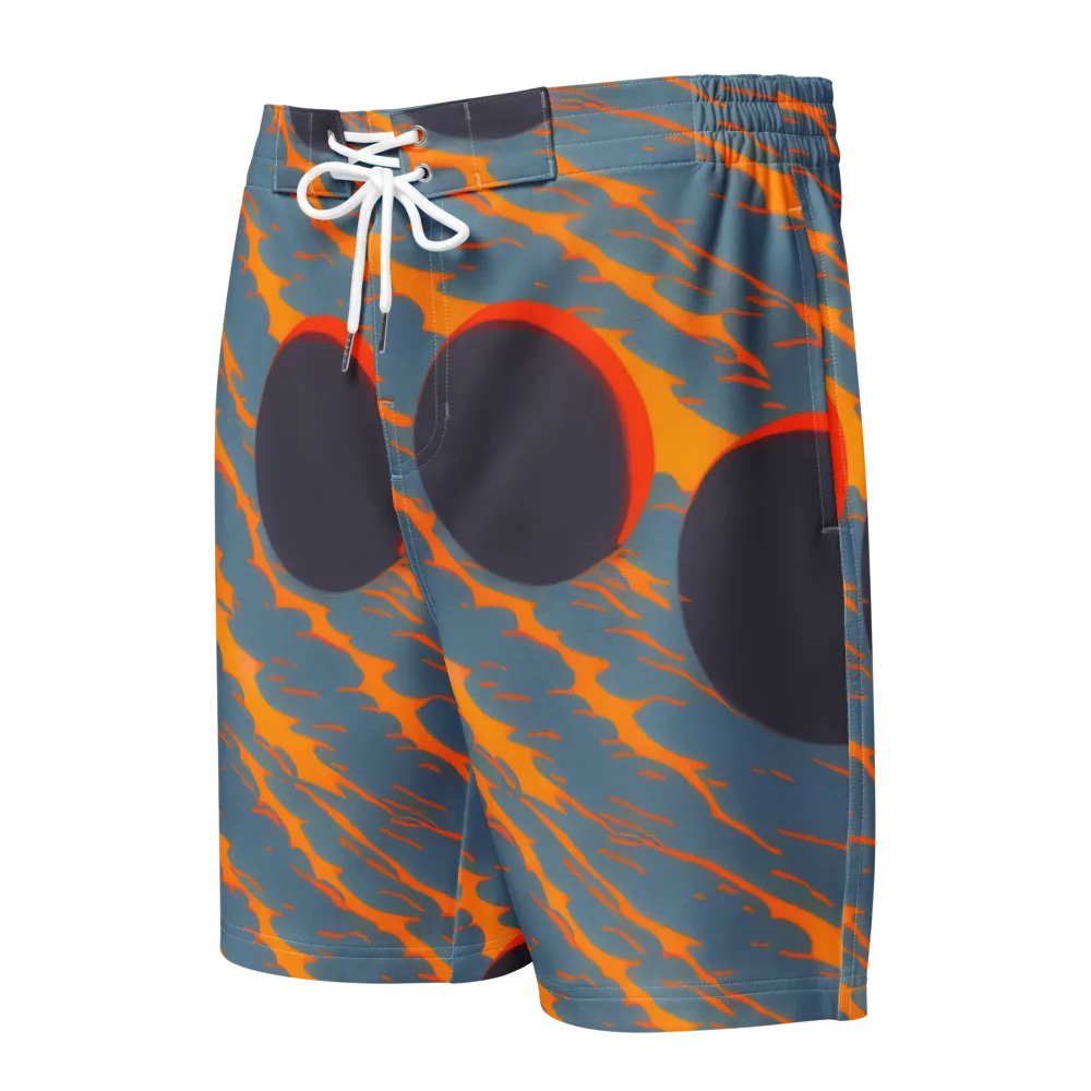 Flames of Gravity on Men's Board Shorts — Front