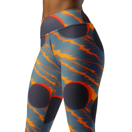 Flames of Gravity on a Yoga Leggings