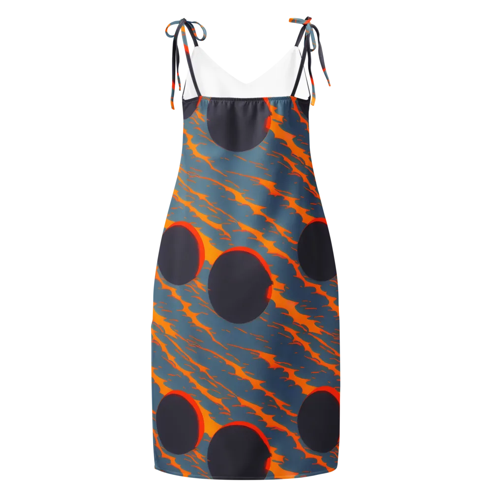 Flames of Gravity on Slip Dress — Back