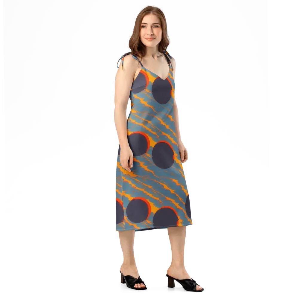 Flames of Gravity on Slip Dress — Right Front