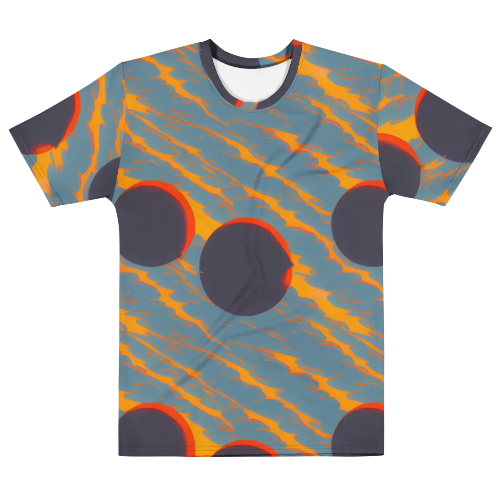 Flames of Gravity on Men's Cotton Crew Neck T-Shirt — Front