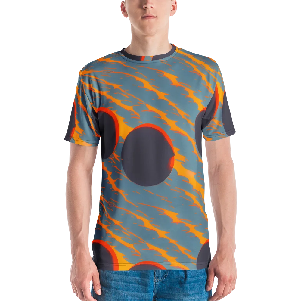 Flames of Gravity on Men's Crew Neck T-Shirt — Front
