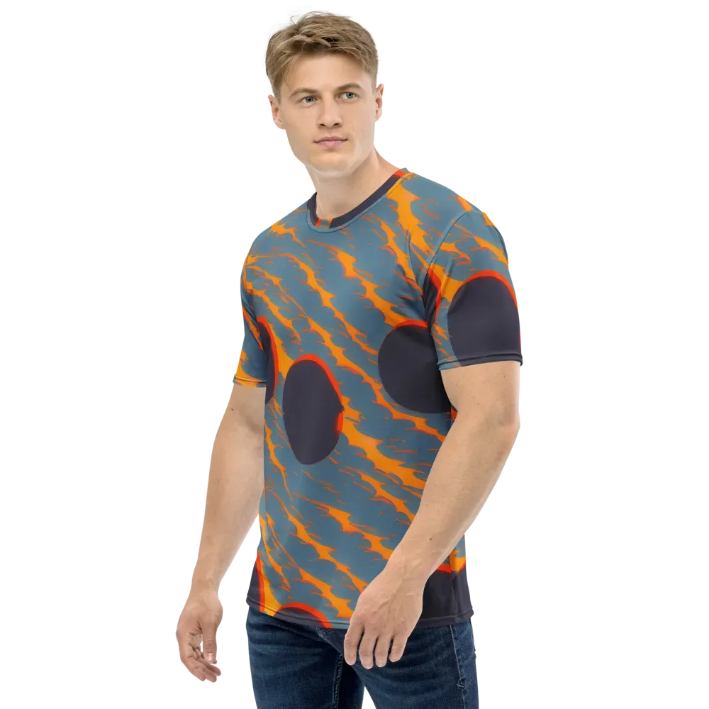 Flames of Gravity on Men's Crew Neck T-Shirt — Left