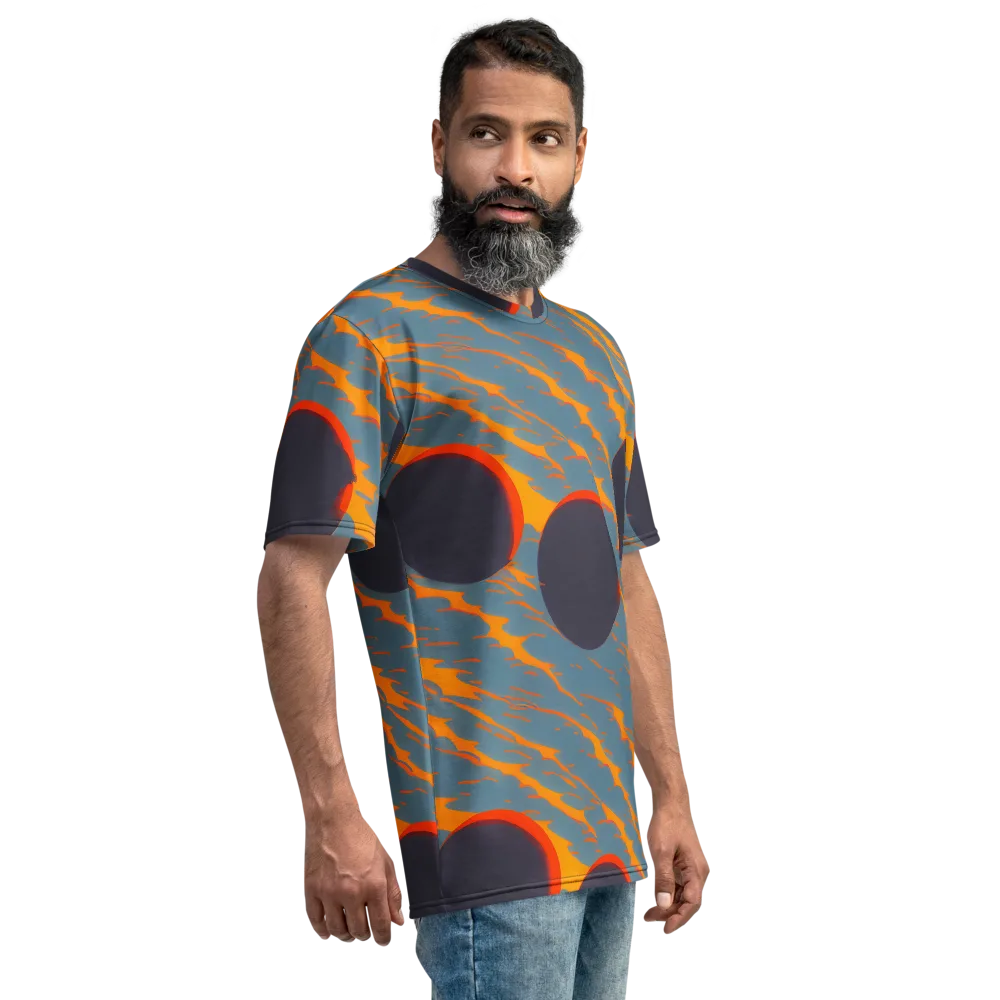 Flames of Gravity on Men's Crew Neck T-Shirt — Right