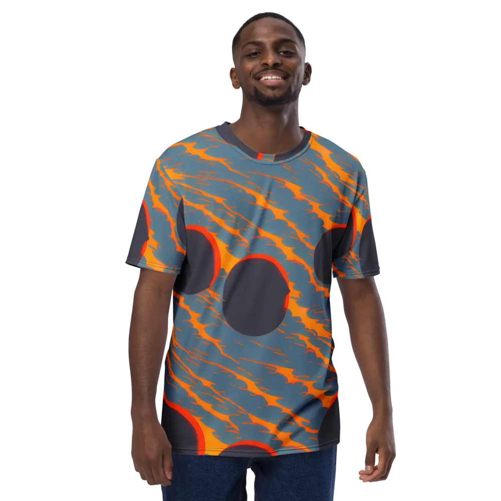 Flames of Gravity on Men's Crew Neck T-Shirt — Front