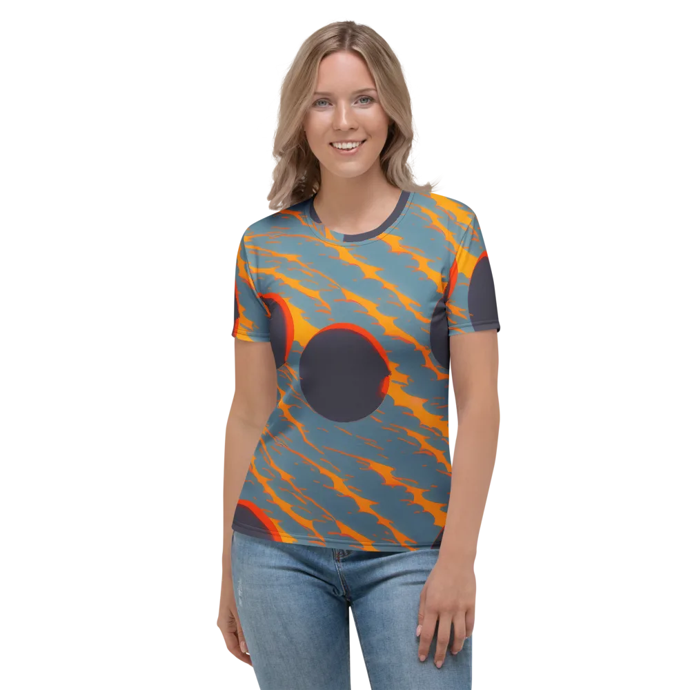 Flames of Gravity on Women's Crew Neck T-Shirt — Front
