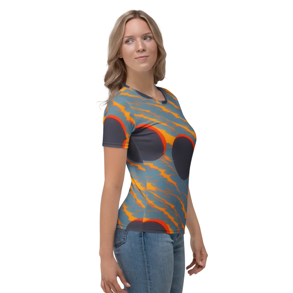 Flames of Gravity on Women's Crew Neck T-Shirt — Right