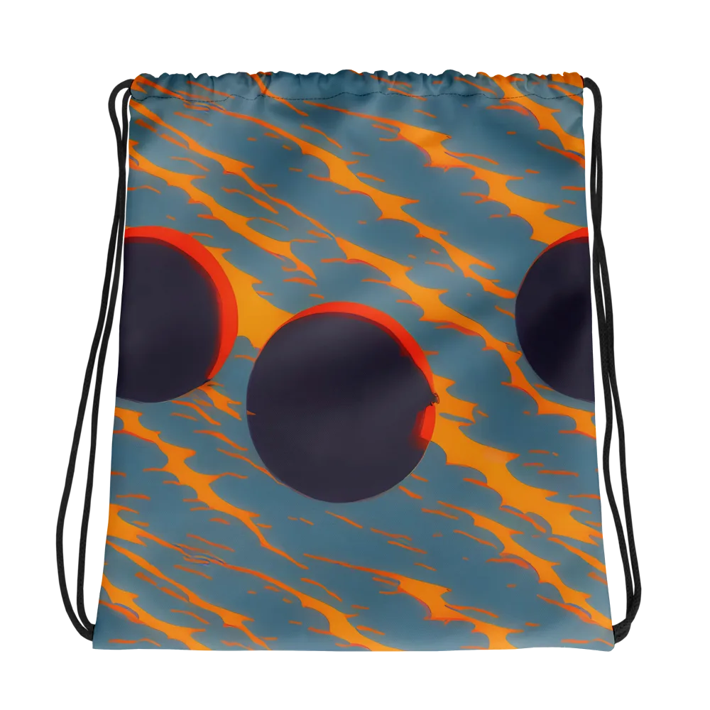 Flames of Gravity on Drawstring Bag — Photo