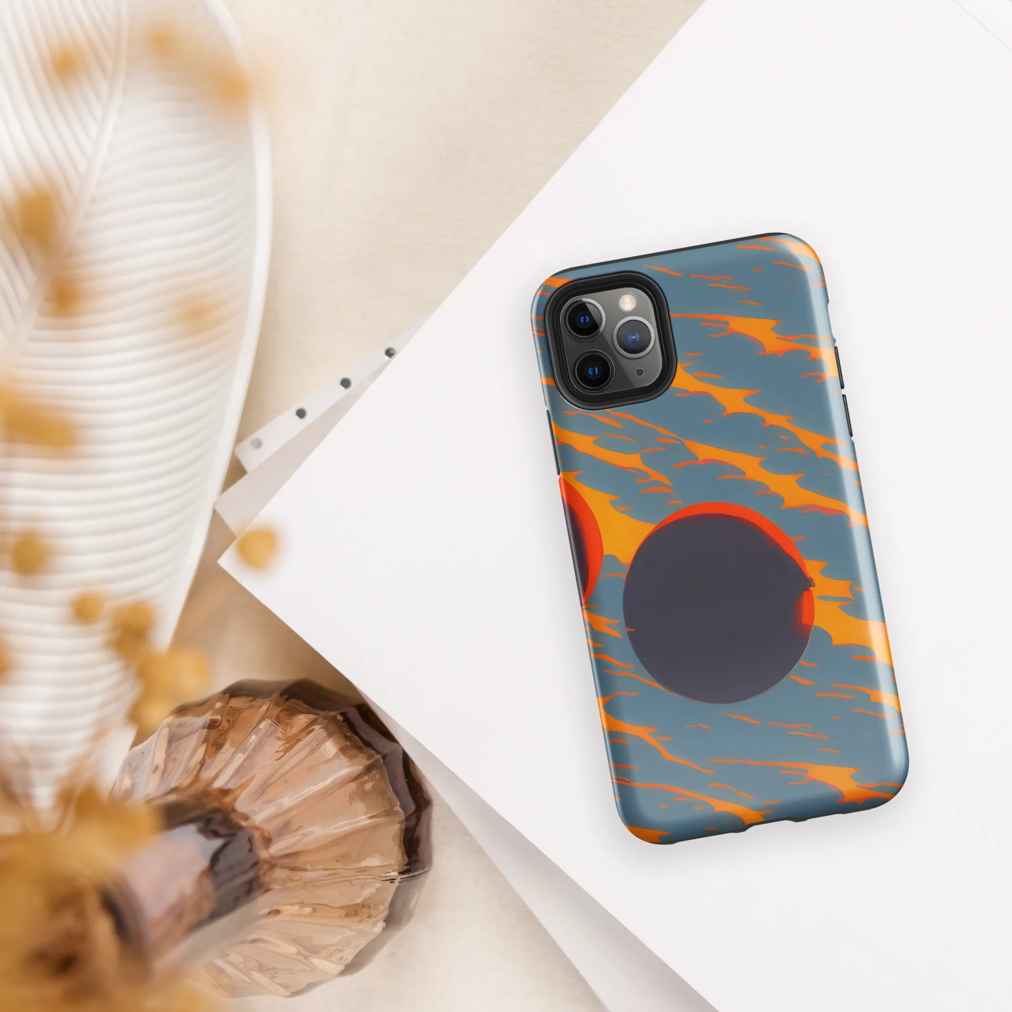 Flames of Gravity on Tough Case for iPhone® — Front
