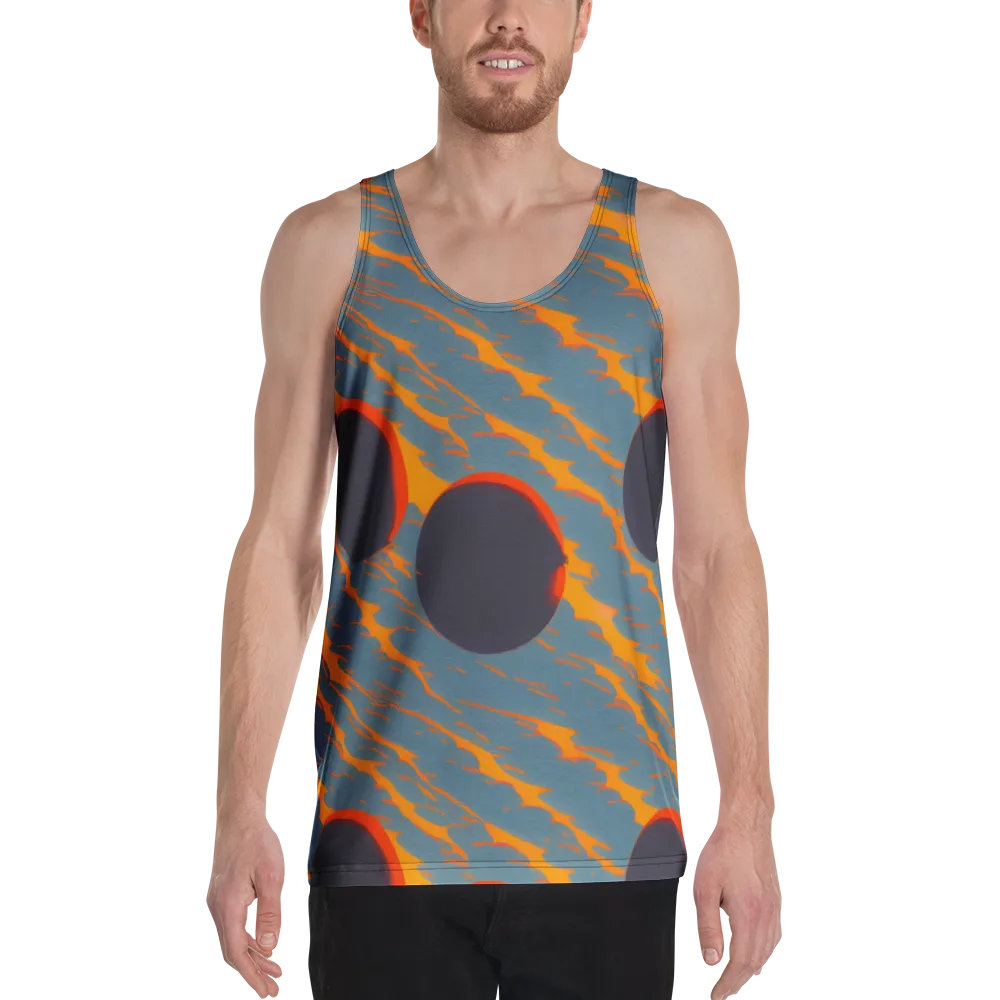 Flames of Gravity on Men's Tank Top — Front