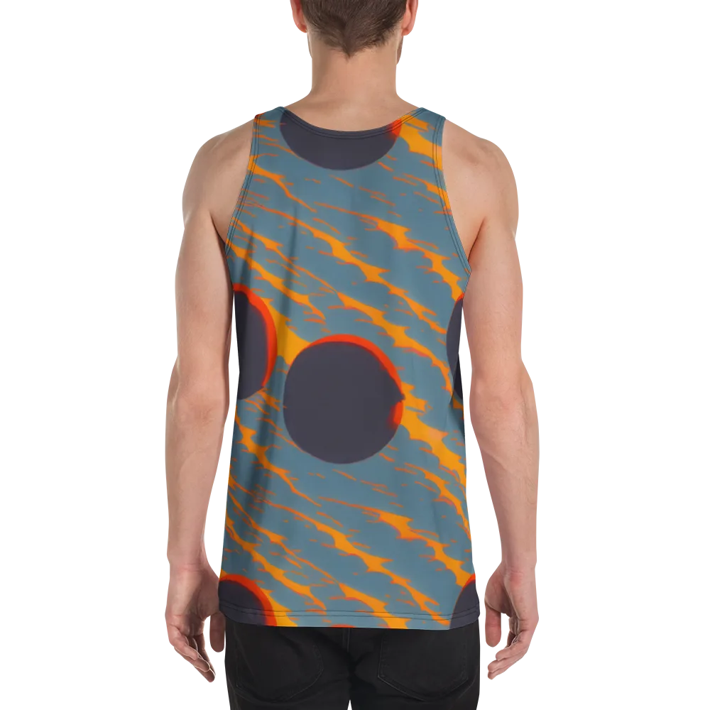 Flames of Gravity on Men's Tank Top — Back